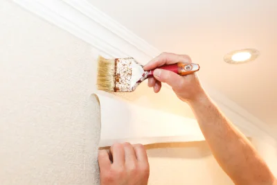 Pose de papier peint à Vachères-en-Quint — revêtements muraux et toiles de verre